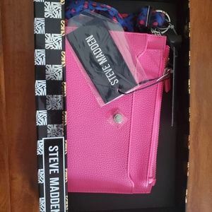Steve Madden Wristlet with scarf Keychain